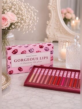 Beauty Concepts.Lipstick Valentines Set NIB